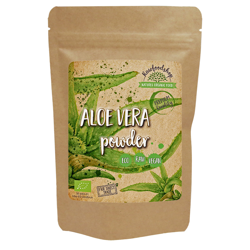 Aloe Vera ØKO 100g i gruppen Helse / Urter, alger & svampe / Greenfood hos Rawfoodshop Scandinavia AB (RAWPUL0033)