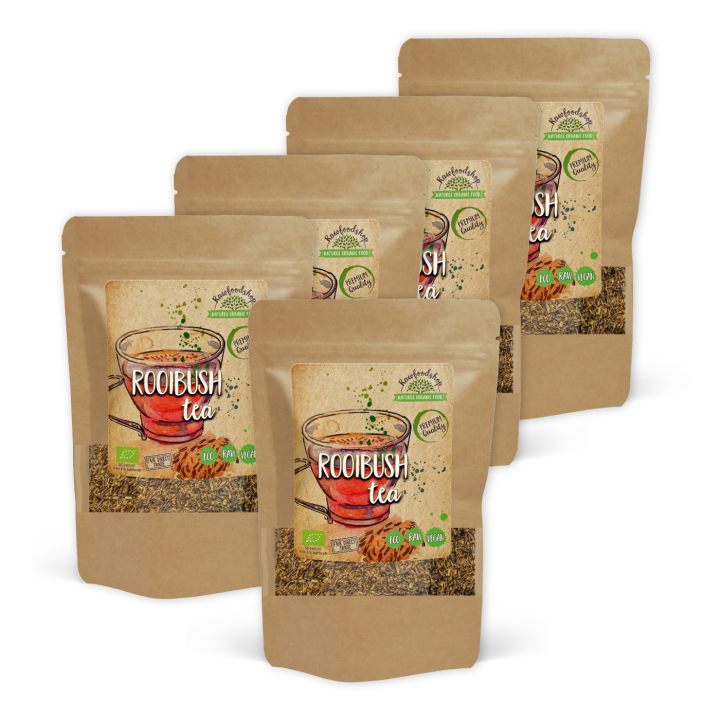 Rooibush Te ØKO 100g x 5 pakker i gruppen Råvarer & Drikke / Drikkevarer / Te hos Rawfoodshop Scandinavia AB (RBT10-SET5)