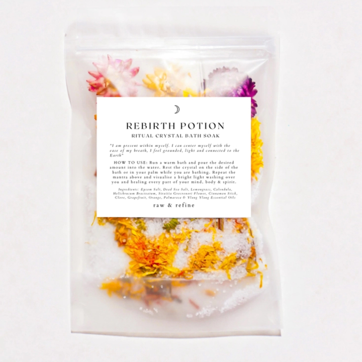 Rebirth Potion Badesalt 420g i gruppen Kropspleje / Færdigvarer / Hudpleje hos Rawfoodshop Scandinavia AB (REBIRTH01)