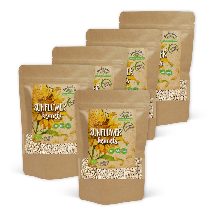 Solsikkekerner ØKO 500g x 5 pakker i gruppen Råvarer & Drikke / Helsekost / Frø hos Rawfoodshop Scandinavia AB (RFRO500567E-SET5)