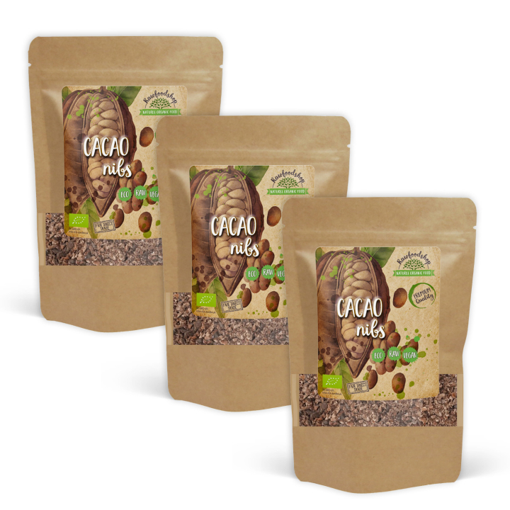 Kakaonibs ØKO 1kg x 3 pakker i gruppen Råvarer & Drikke / Bagning / Kakaoprodukter hos Rawfoodshop Scandinavia AB (RKAK1000751E-SET3)