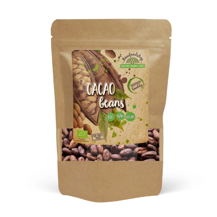 Kakaobønner ØKO 1kg i gruppen Råvarer & Drikke / Bagning / Kakaoprodukter hos Rawfoodshop Scandinavia AB (RKAK500403E1)