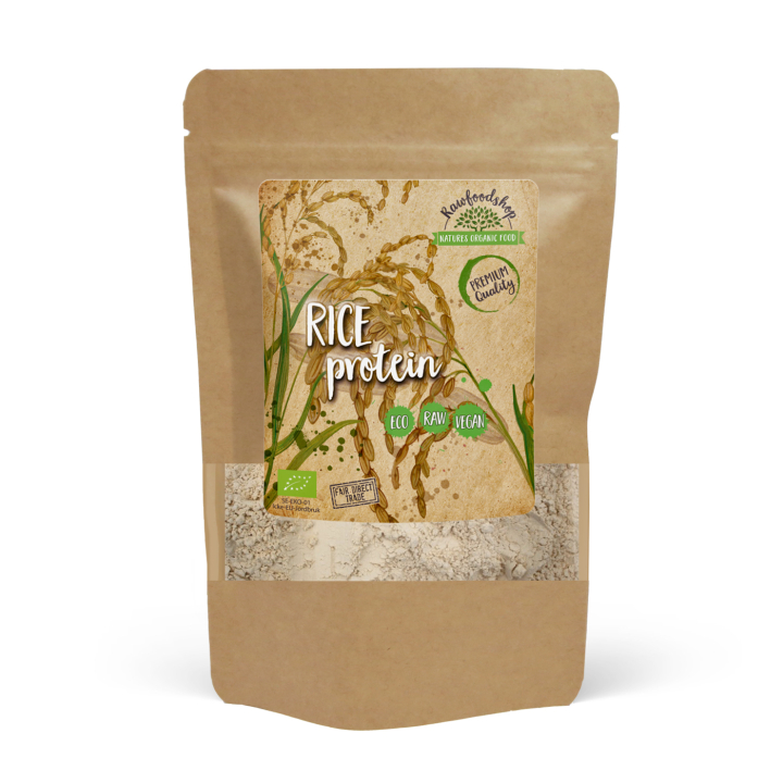 Risproteinpulver Rå Kraft ØKO 500g i gruppen Råvarer & Drikke / Helsekost / Proteinpulver hos Rawfoodshop Scandinavia AB (RKOS500001E)
