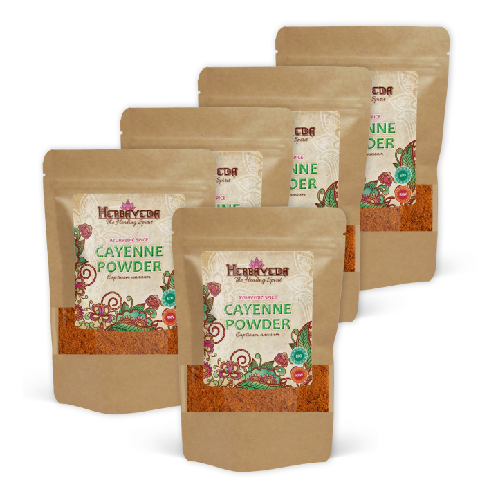 Cayennepulver ØKO 100g x 5 pakker i gruppen Råvarer & Drikke / Spisekammer / Krydderier & Salt hos Rawfoodshop Scandinavia AB (RKRY100053E-SET5)