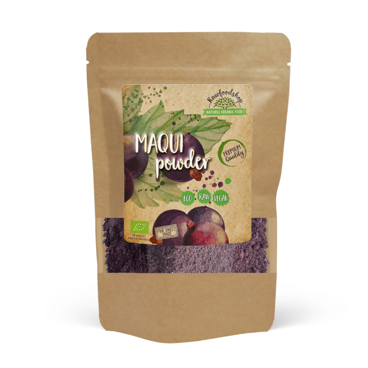 Maqui Pulver ØKO 100g i gruppen Råvarer & Drikke / Frugt & Frugtpulver / Frugtpulver hos Rawfoodshop Scandinavia AB (RPUL100253E)