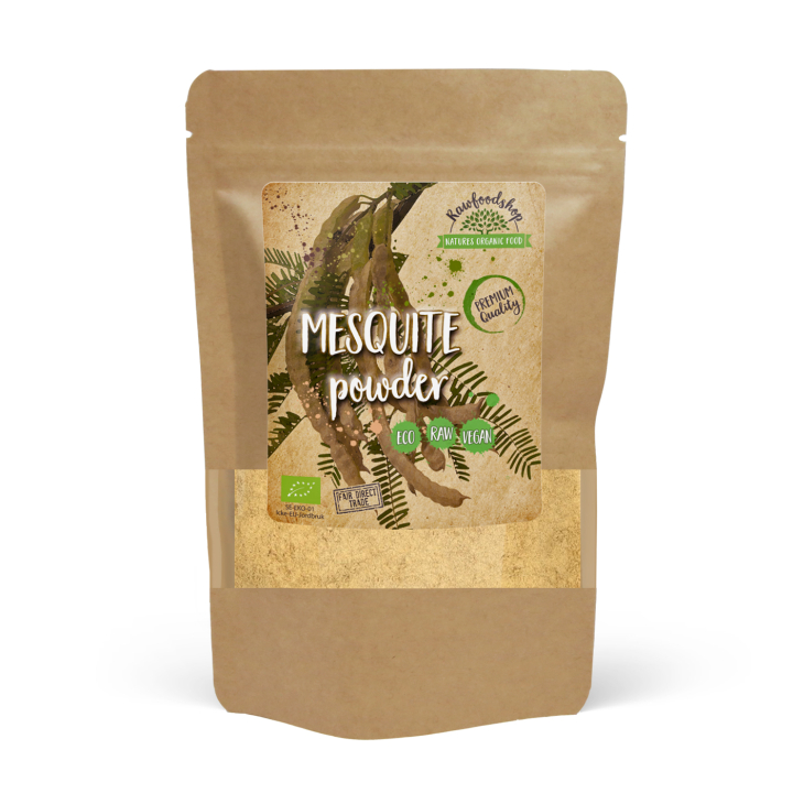 Mesquitepulver ØKO 125g i gruppen Råvarer & Drikke / Bagning / Sødning hos Rawfoodshop Scandinavia AB (RPUL100439E)