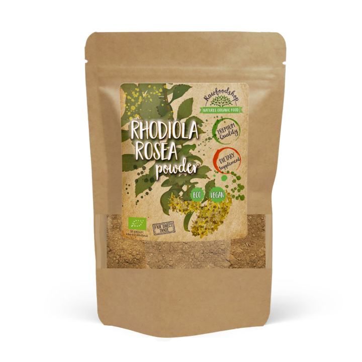 Rhodiola Rosenrodpulver ØKO 125g i gruppen Helse / Urter, alger & svampe / Urter hos Rawfoodshop Scandinavia AB (RPUL100521E)
