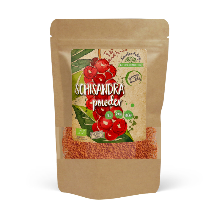 Schisandra Pulver ØKO 100g i gruppen Råvarer & Drikke / Frugt & Frugtpulver / Frugtpulver hos Rawfoodshop Scandinavia AB (RPUL100540E)