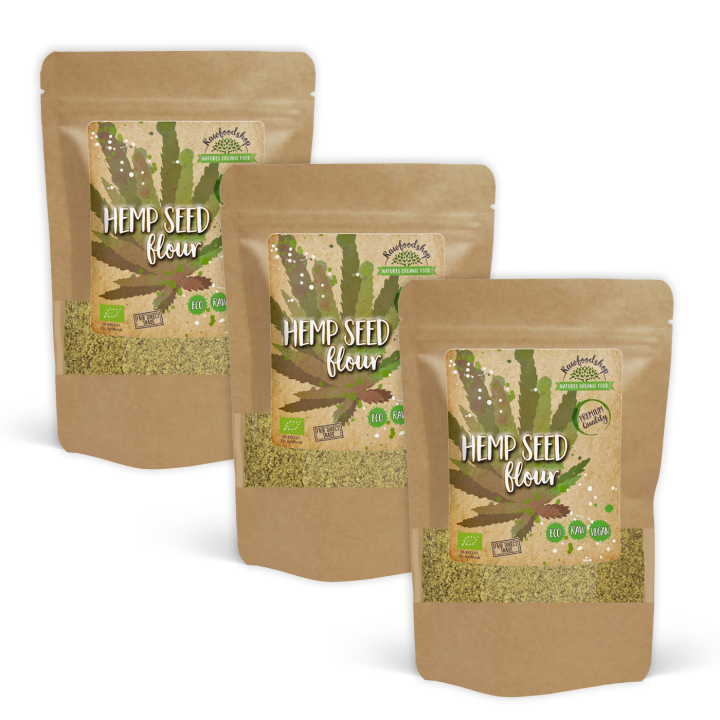 Hampefrømel ØKO 250g x 3 pakker i gruppen Råvarer & Drikke / Bagning / Mel hos Rawfoodshop Scandinavia AB (RPUL2503008L-SET3)