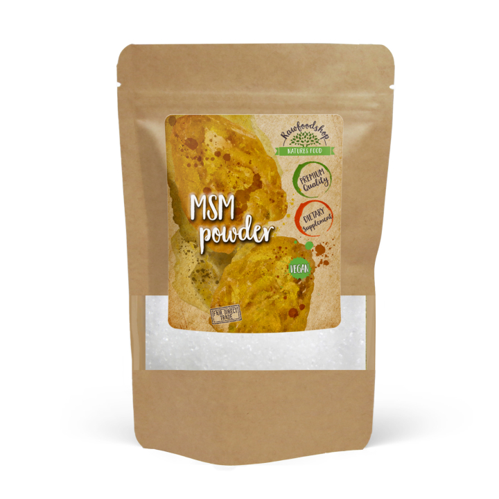 MSM Pulver 500g i gruppen OUTLET 30-80% / Urter, alger og krydderier 30-50% / Superfood 30% hos Rawfoodshop Scandinavia AB (RPUL425442E)
