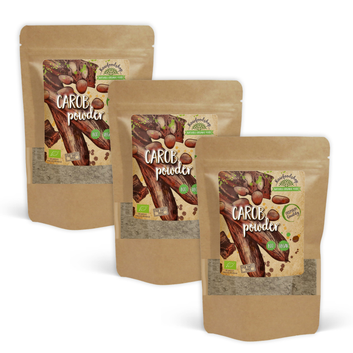 Carobpulver ØKO 500g x 3 pakker i gruppen Råvarer & Drikke / Bagning / Kakaoprodukter hos Rawfoodshop Scandinavia AB (RPUL500324E-SET3)