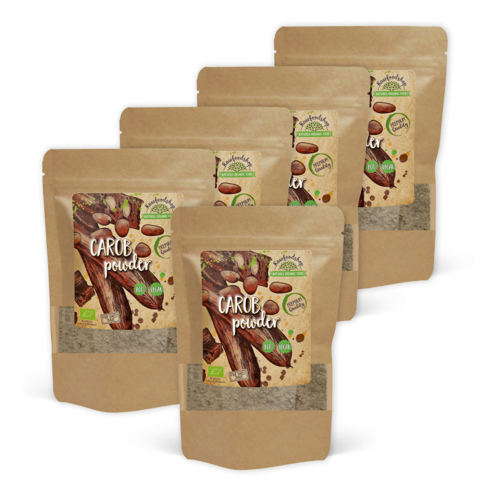 Carobpulver ØKO 500g x 5 pakker i gruppen Råvarer & Drikke / Bagning / Kakaoprodukter hos Rawfoodshop Scandinavia AB (RPUL500324E-SET5)