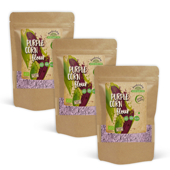 Purple Corn Pulver ØKO 500g x 3 pakker i gruppen Råvarer & Drikke / Bagning / Mel hos Rawfoodshop Scandinavia AB (RPUL500470E-SET3)