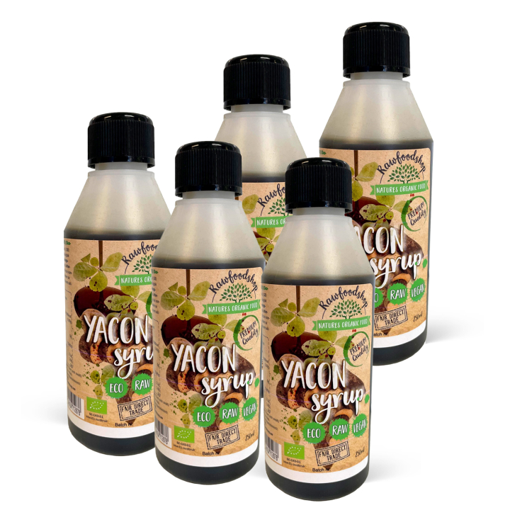 Yaconsirup ØKO 250 ml x 5 flasker i gruppen Råvarer & Drikke / Bagning / Sirup hos Rawfoodshop Scandinavia AB (RSOT250508E-SET5)