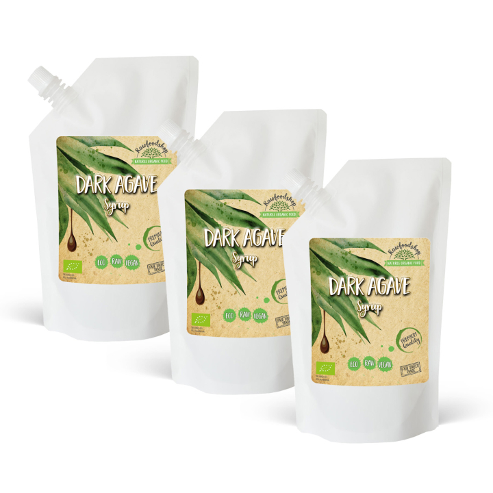 Agavesirup Mørk ØKO 1000ml x 3 pakker i gruppen Råvarer & Drikke / Bagning / Sirup hos Rawfoodshop Scandinavia AB (RSOT500300E1-SET3)