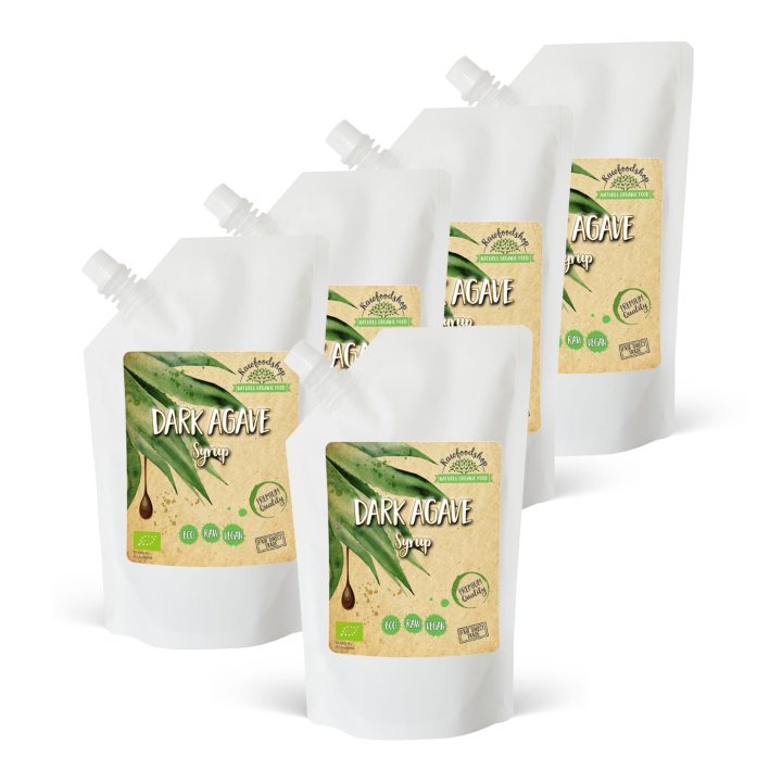 Agavesirup Mørk ØKO 1000ml x 5 pakker i gruppen Råvarer & Drikke / Bagning / Sirup hos Rawfoodshop Scandinavia AB (RSOT500300E1-SET5)
