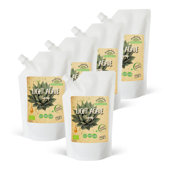 Agavesirup Lys ØKO 500ml x 5 pakker i gruppen Råvarer & Drikke / Bagning / Sødning hos Rawfoodshop Scandinavia AB (RSOT500301E-SET5)
