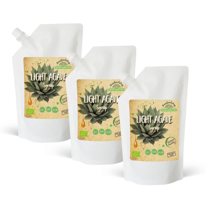 Agavesirup Lys ØKO 1000ml x 3 pakker i gruppen Råvarer & Drikke / Bagning / Sirup hos Rawfoodshop Scandinavia AB (RSOT500301E11-SET3)