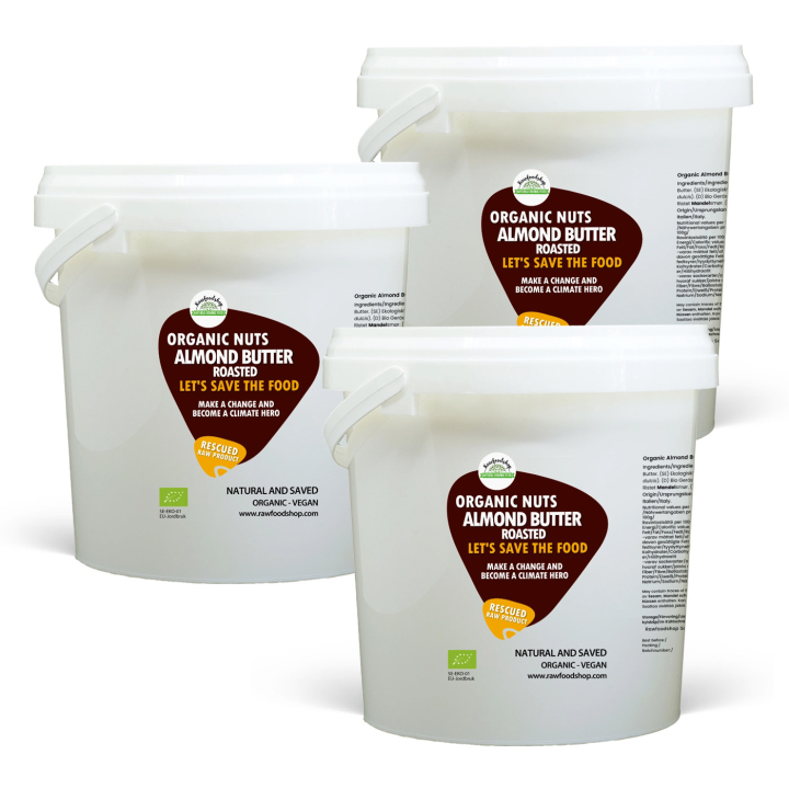 Mandelsmør Ristet ØKO 1kg x 3 pakker i gruppen Råvarer & Drikke / Nødder / Nøddesmør hos Rawfoodshop Scandinavia AB (SF1141-SET3)