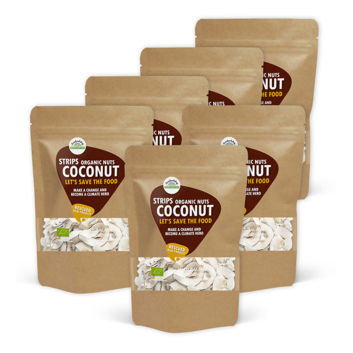 Kokosnød i strimler ØKO 1kg x 6 pakker i gruppen Råvarer & Drikke / Nødder / Kokos hos Rawfoodshop Scandinavia AB (SF171881SET)