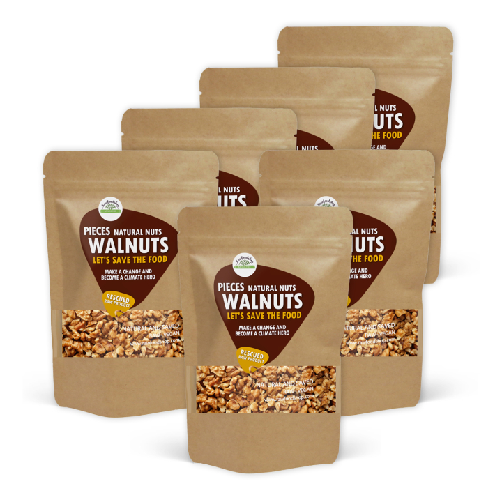 Valnødder i stykker RAW 750g x 6 pakker i gruppen Råvarer & Drikke / Nødder / Valnødder hos Rawfoodshop Scandinavia AB (SF17234750-SET6)