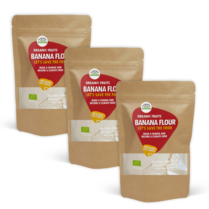Bananmel ØKO 1kg x 3 pakker i gruppen Råvarer & Drikke / Frugt & Frugtpulver / Banan hos Rawfoodshop Scandinavia AB (SF183201-SET3)