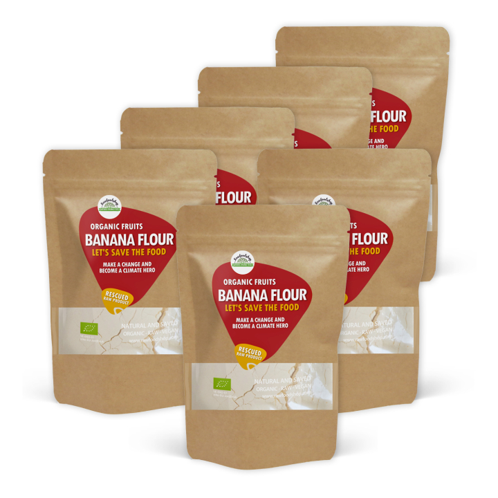 Bananmel ØKO 1kg x 6 pakker i gruppen Råvarer & Drikke / Frugt & Frugtpulver / Banan hos Rawfoodshop Scandinavia AB (SF183201-SET6)