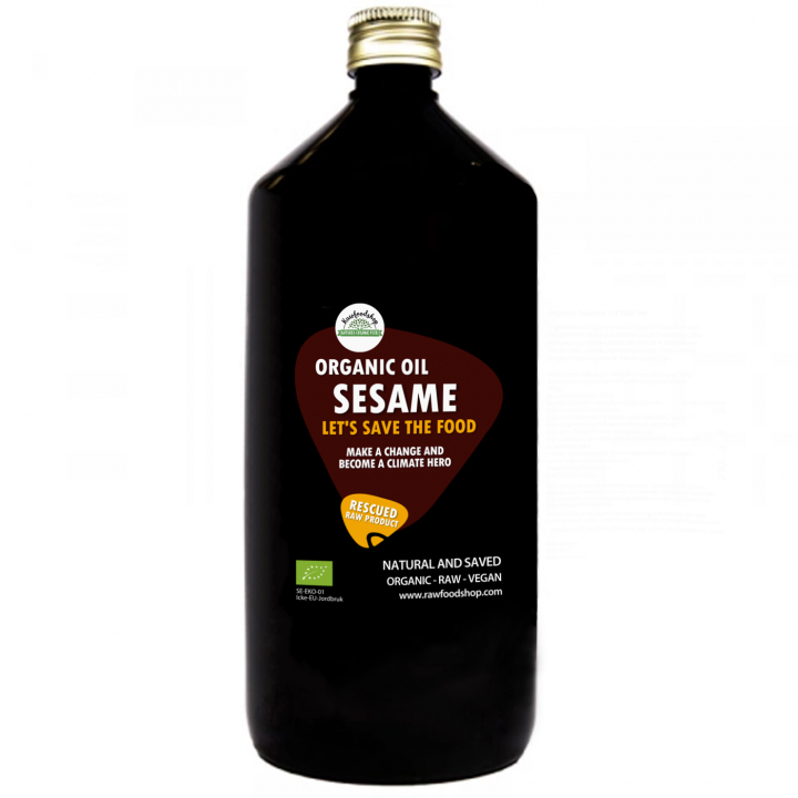 Sesamolie koldpresset ØKO 1000 ml i gruppen Hud & Krop / Naturlig DIY / Vegetabilske Olier hos Rawfoodshop Scandinavia AB (SF30812031)