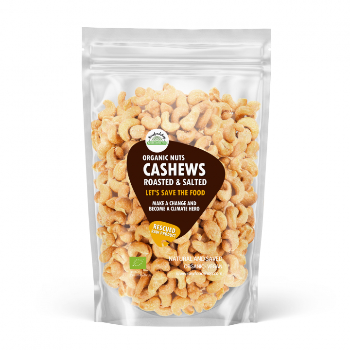 Cashewnødder Ristede & Saltede ØKO 1kg i gruppen Råvarer & Drikke / Nødder / Cashewnødder hos Rawfoodshop Scandinavia AB (SF32230FT1)