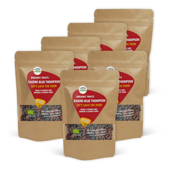 Rosiner Blue Thompson RAW ØKO 1kg x 6 pakker i gruppen Råvarer & Drikke / Frugt & Frugtpulver / Rosiner hos Rawfoodshop Scandinavia AB (SF799791SET)
