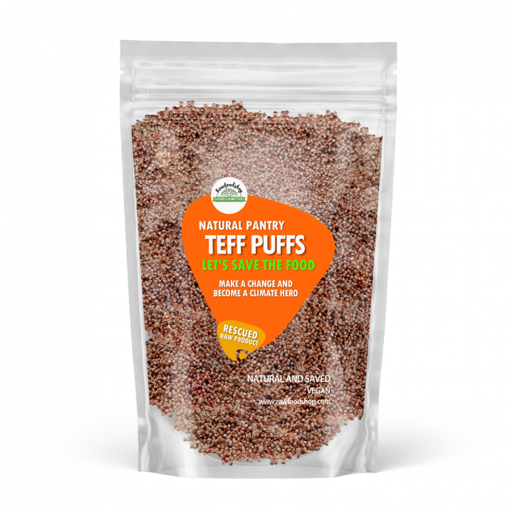 Teff Puffer 500g i gruppen Råvarer & Drikke / Bagning / Granola, Grød og Puffer hos Rawfoodshop Scandinavia AB (SF92851)