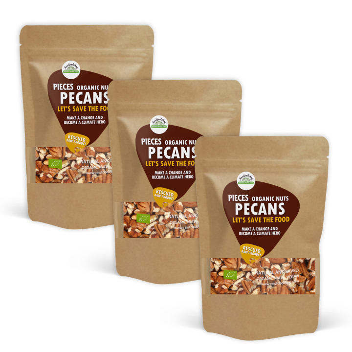 Pekannødder i små stykker RAW ØKO 1kg x 3 pakker i gruppen Råvarer & Drikke / Nødder / Pekannødder hos Rawfoodshop Scandinavia AB (SFA1004-SET3)