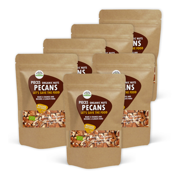 Pekannødder i små stykker RAW ØKO 1kg x 6 pakker i gruppen Råvarer & Drikke / Nødder / Pekannødder hos Rawfoodshop Scandinavia AB (SFA1004-SET5)