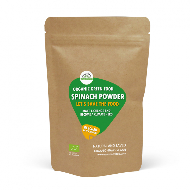 Spinatpulver ØKO 500g i gruppen Naturlige kosttilskud / Superfood / Greenfood hos Rawfoodshop Scandinavia AB (SFAB030)