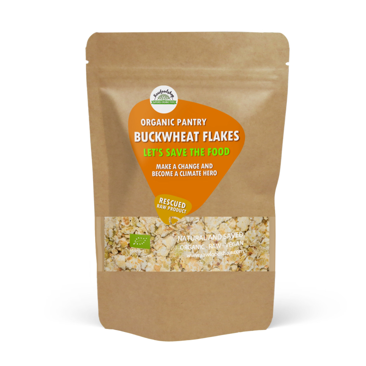 Boghvedeflakes ØKO 1kg i gruppen Råvarer & Drikke / Bagning / Gryn & Flager hos Rawfoodshop Scandinavia AB (SFAB0441)