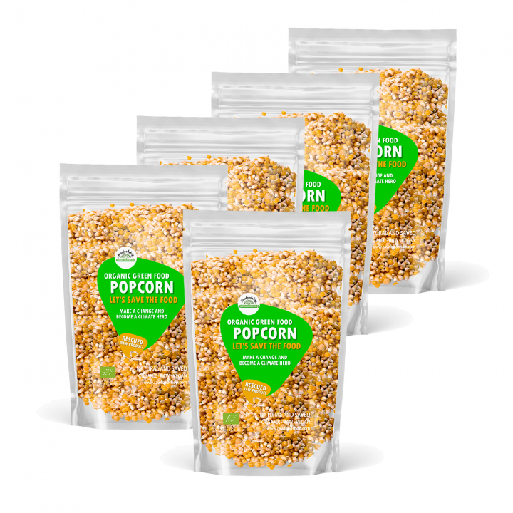 Popcorn ØKO 1kg 5stk pakke i gruppen Råvarer & Drikke / Spisekammer / Ris & Korn hos Rawfoodshop Scandinavia AB (SFFRO141SET)