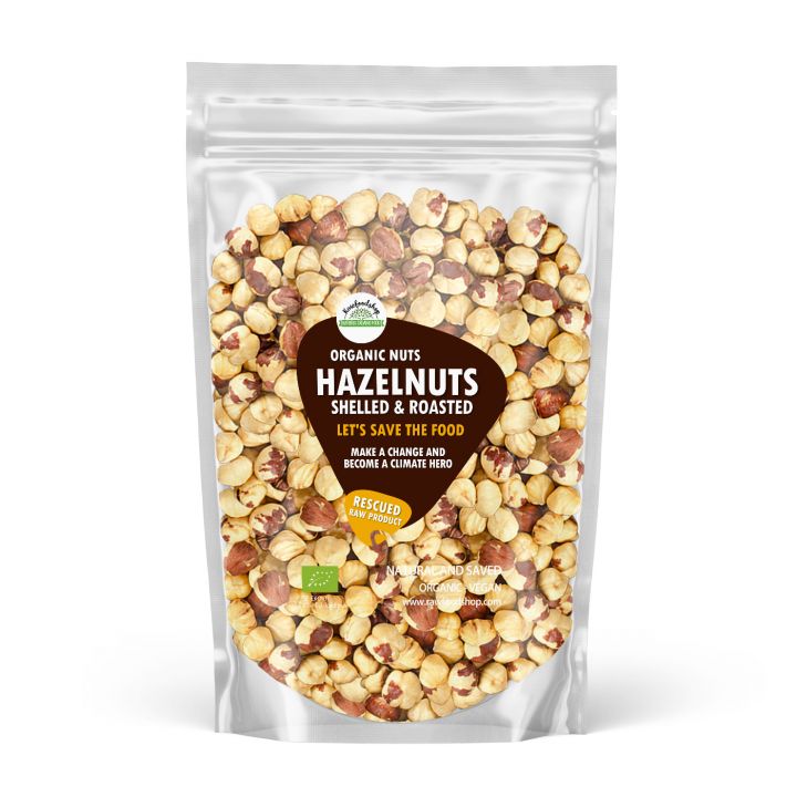 Hasselnødder Afskallede og Ristede ØKO 1kg i gruppen Råvarer & Drikke / Nødder / Hasselnødder hos Rawfoodshop Scandinavia AB (SFHATO1000)