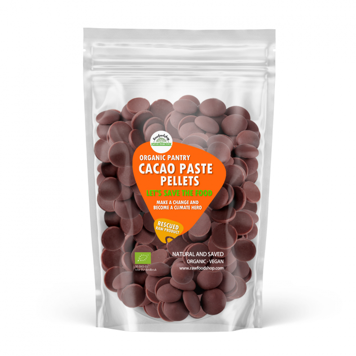 Kakaomasse Pellets Raw ØKO 1kg i gruppen Råvarer & Drikke / Bagning / Kakaoprodukter hos Rawfoodshop Scandinavia AB (SFHITC0500241)