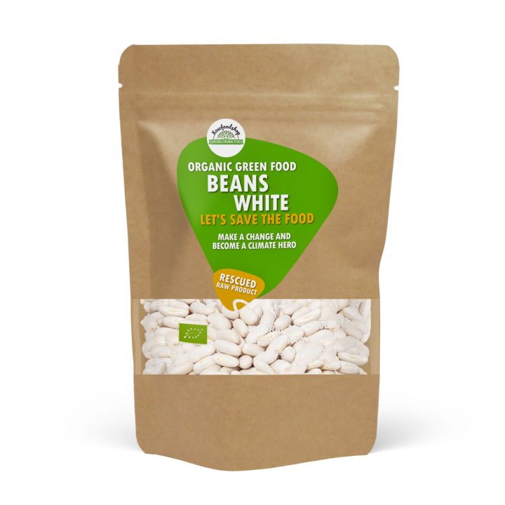 Bønner Hvide Middel ØKO 1kg i gruppen Råvarer & Drikke / Spisekammer / Bælgfrugter / Bønner hos Rawfoodshop Scandinavia AB (SFRAW002611)