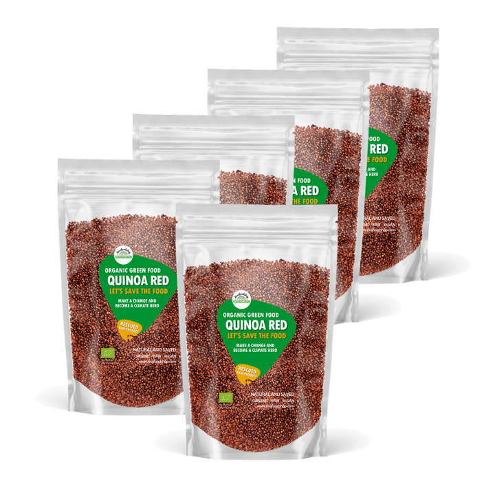 Quinoa Rød ØKO 1kg 5stk pakke i gruppen Råvarer & Drikke / Spisekammer / Frø hos Rawfoodshop Scandinavia AB (SFRAW98787981SET)