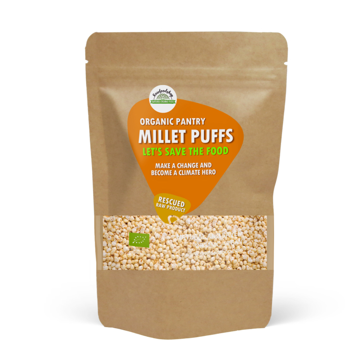 Puffet Hirse ØKO 500g i gruppen Råvarer & Drikke / Bagning / Granola, Grød og Puffer hos Rawfoodshop Scandinavia AB (SFRAW988909071)