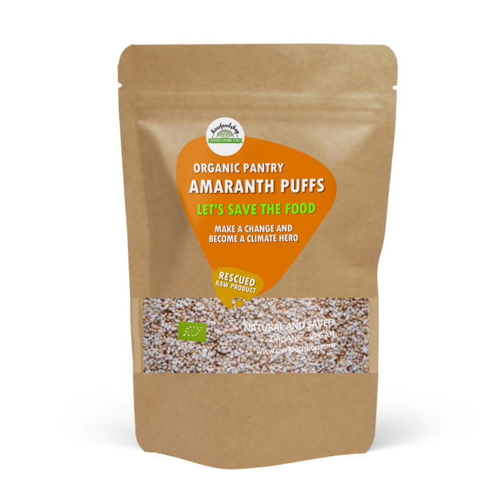 Amarant Puffet ØKO 500g i gruppen Råvarer & Drikke / Bagning / Granola, Grød og Puffer hos Rawfoodshop Scandinavia AB (SFRAWAMA0011)