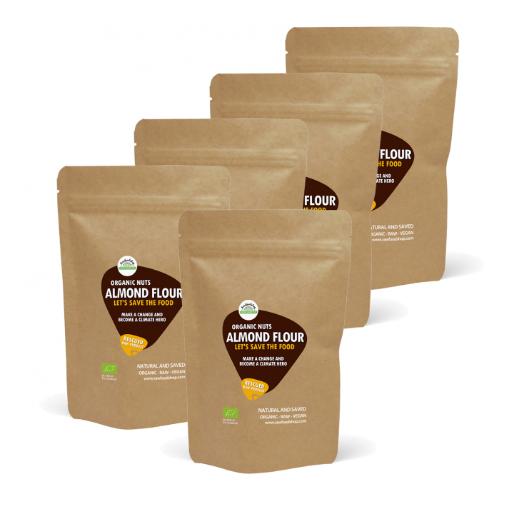 Mandelmel RAW ØKO 1kg 5stk pakke i gruppen Råvarer & Drikke / Bagning / Mel / Mandelmel hos Rawfoodshop Scandinavia AB (SFRBAK1000913ESET)