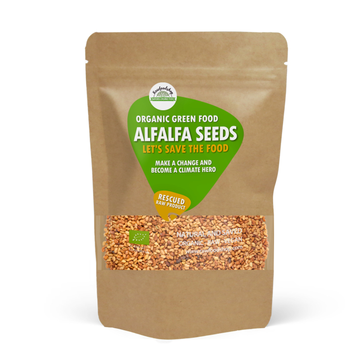 Alfalfafrø ØKO 1kg i gruppen Råvarer & Drikke / Spisekammer / Frø hos Rawfoodshop Scandinavia AB (SFRFRO00011L1000)