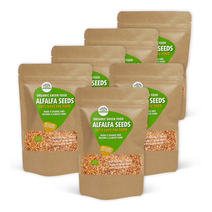 Alfalfafrø ØKO 1kg x 6 pakker i gruppen OUTLET 20-80% / Save The Food 40-80% hos Rawfoodshop Scandinavia AB (SFRFRO00011L1000SET)