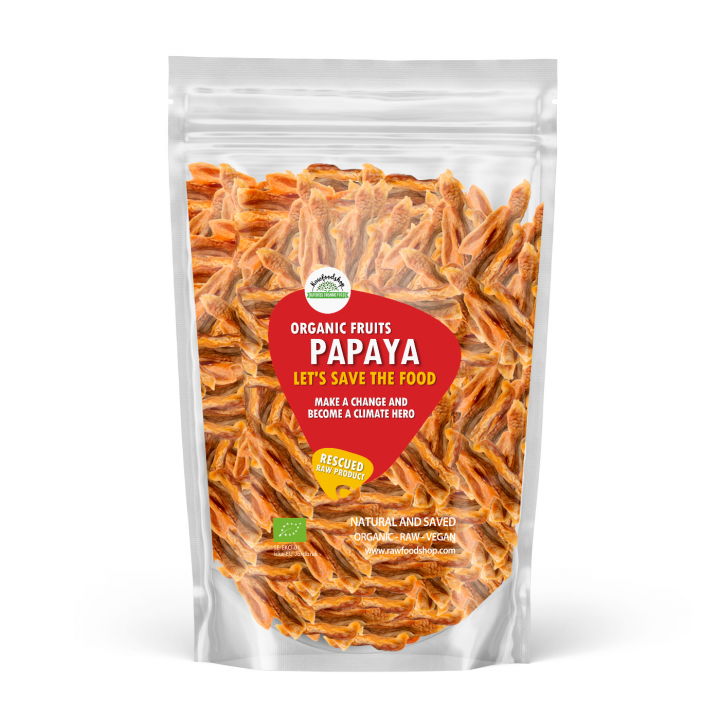 Papaya ØKO 1kg i gruppen Råvarer & Drikke / Frugt & Frugtpulver hos Rawfoodshop Scandinavia AB (SFRFRU500381E1)
