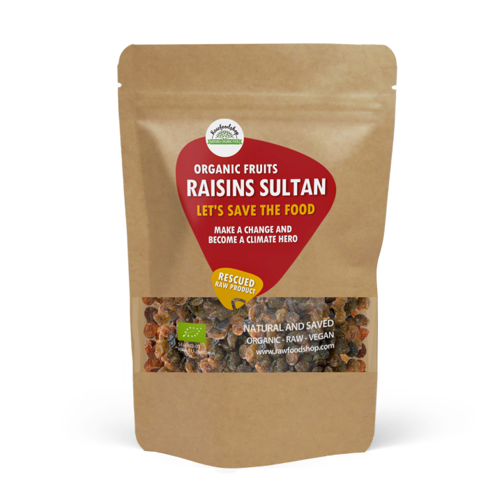 Sultanrosiner ØKO 1kg i gruppen Råvarer & Drikke / Frugt & Frugtpulver / Rosiner hos Rawfoodshop Scandinavia AB (SFRFRU500476E1)