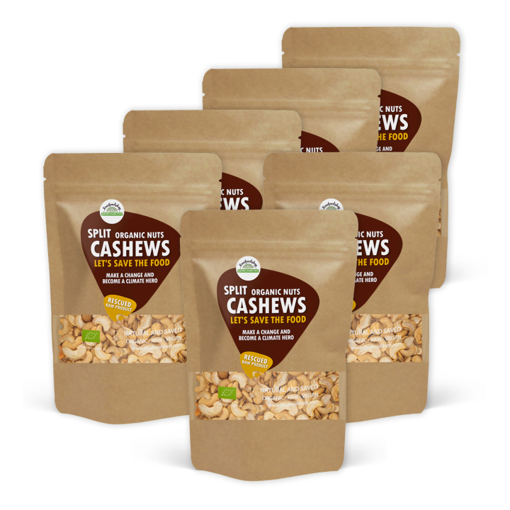 Cashewnødder Delte RAW ØKO 1kg x 6 pakker i gruppen Råvarer & Drikke / Nødder / Cashewnødder hos Rawfoodshop Scandinavia AB (SFRNOT1000327ESET)