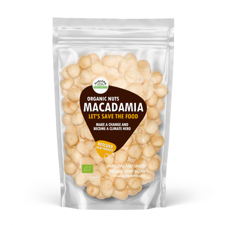 Macadamianødder Premium RAW ØKO 500g i gruppen Råvarer & Drikke / Nødder / Macadamia hos Rawfoodshop Scandinavia AB (SFRNOT500430E)