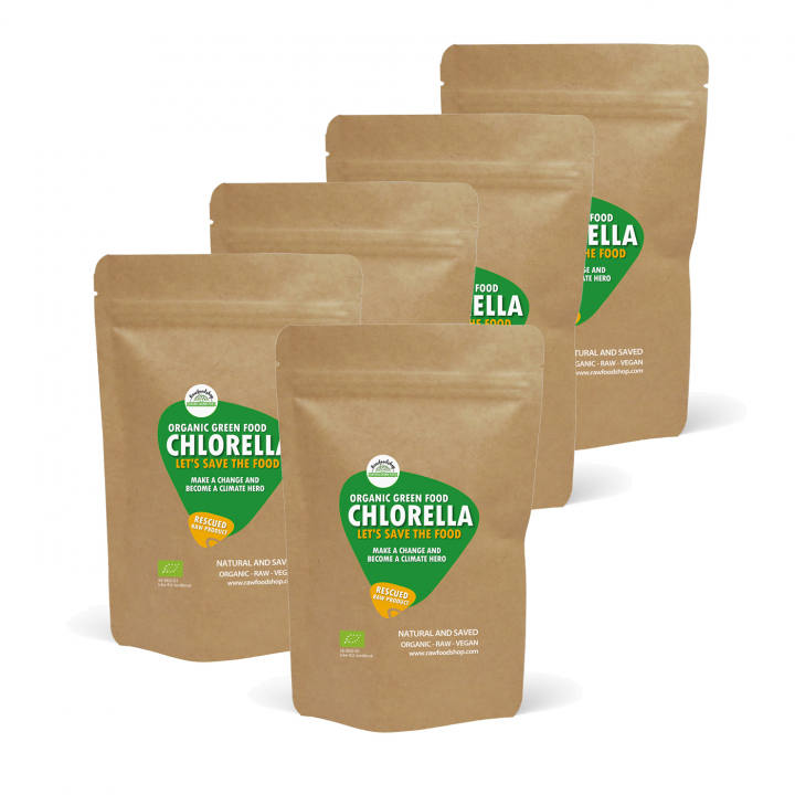 Chlorella Pulver ØKO 500g 5stk pakke i gruppen Helse / Urter, alger & svampe / Chlorella hos Rawfoodshop Scandinavia AB (SFRPUL250631ESET)